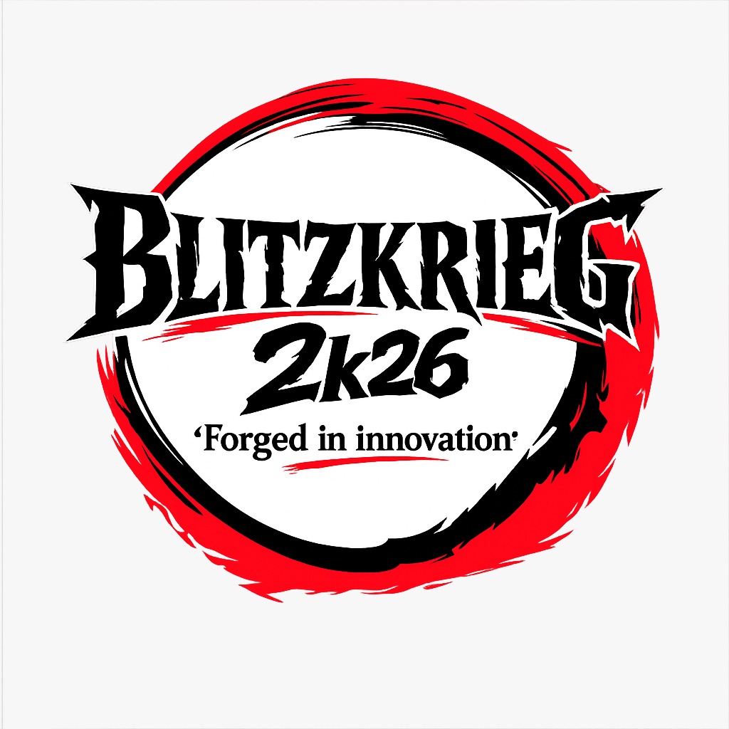 BLITZKRIEG 2K26 Technical Symposium Poster 
